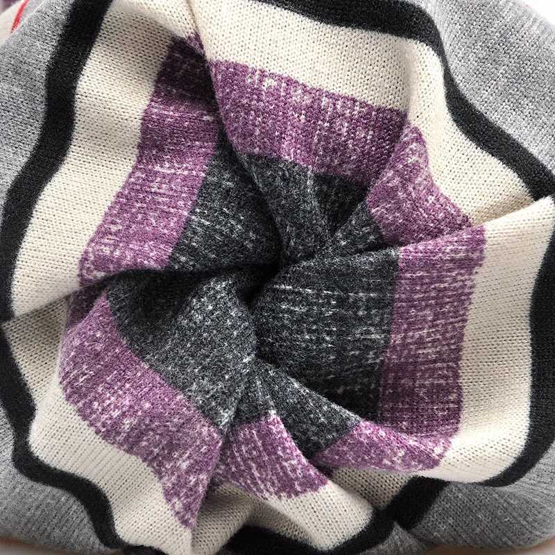 Cokk Cotton Beanie Mens Turbo Hat Sklies Beanies Hedging Hat Knitted Stripe Hat X250212