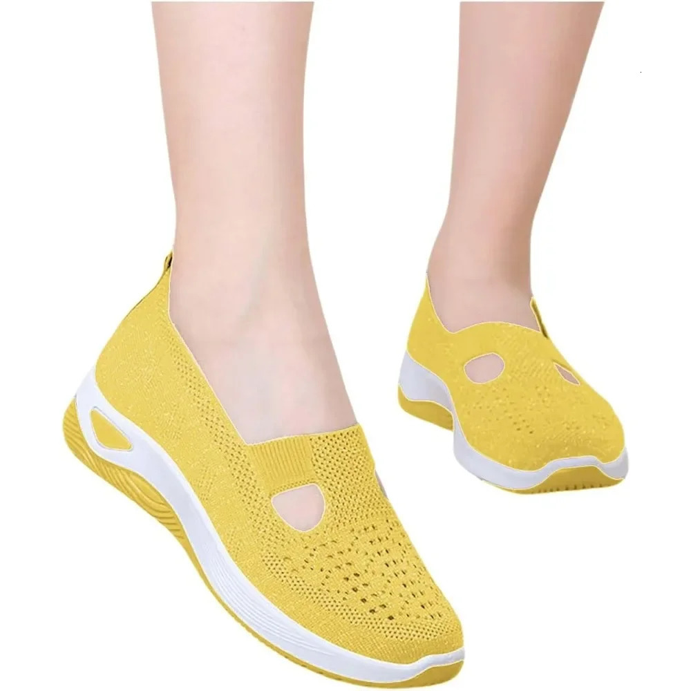 Orthopedic Shoes for Women Walking Shoes Slip On Arch Support Memory Foam Breathable Sneakers Summer Comfortable Casual Trainers 250208