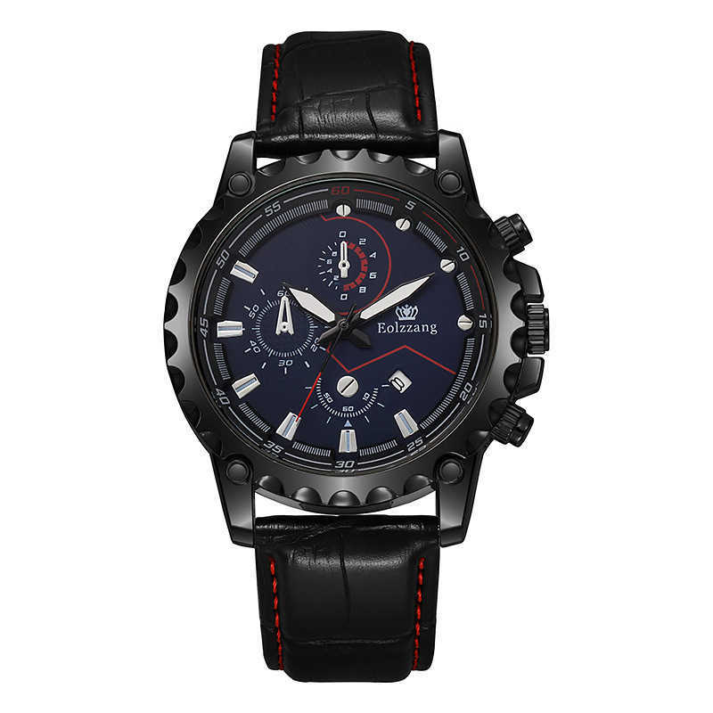 Eolzzang2023 new mens student black internet celebrity waterproof sports fashion trend stainless steel watch W250212
