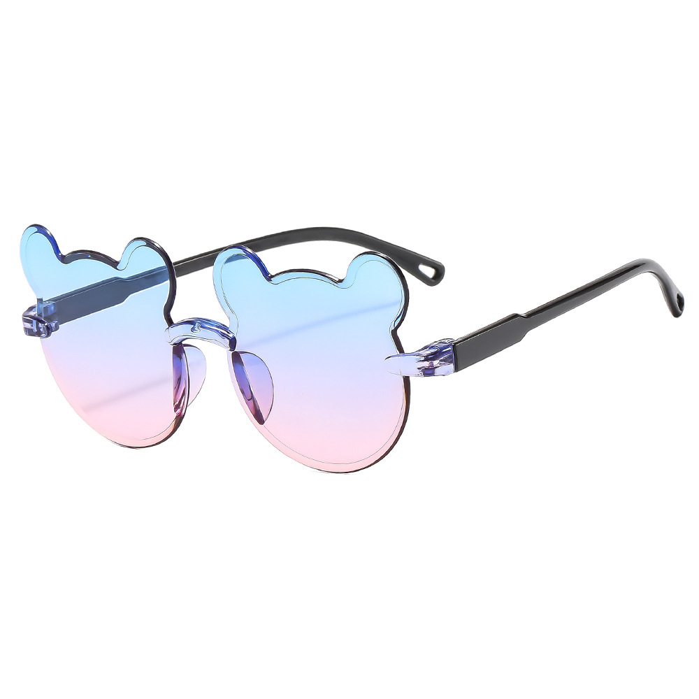 Kids Sunglasses Bear Shaped Cute Sun Children Trendy Cartoon Outdoor Anti-Glare Glasses For Boys Girls Eyewear Z260305