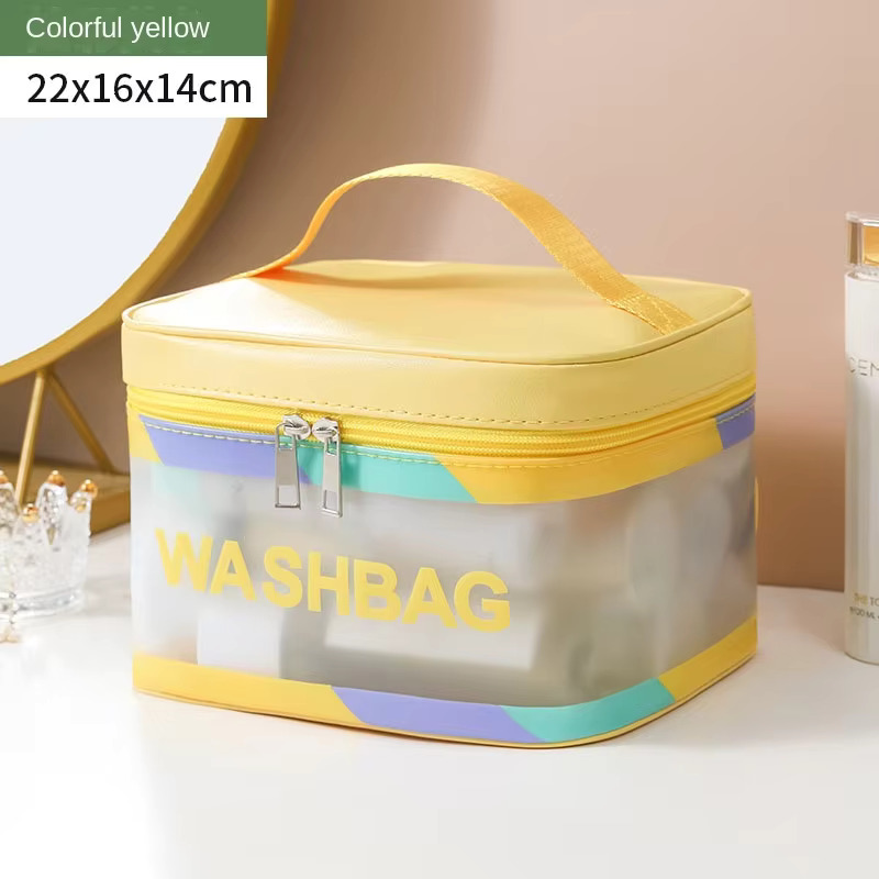 Frosted Large Capacity Waterproof Wash Cosmetic Storage Portable Makeup Travel Bag swissmilitary