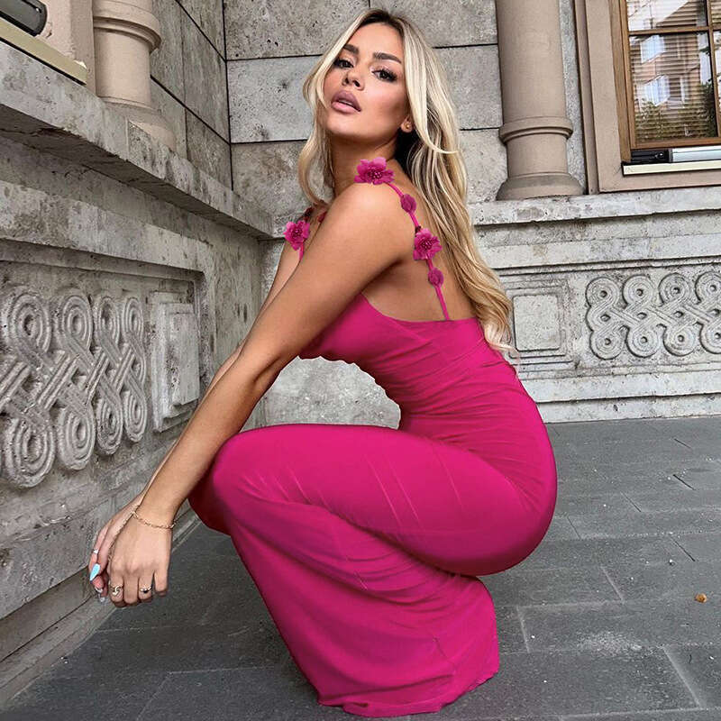 Women's autumn product fashionable and sexy backless slim fitting suspender dress manufacturer wholesale 2025 temperament versatile new trend clo