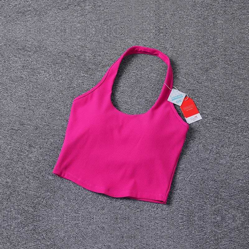 Yoga Fitness Sports Bra Sexy Back er Soft Yoga Top Backless Padded Workout Gym Bra Solid Color Active WearXJ250212