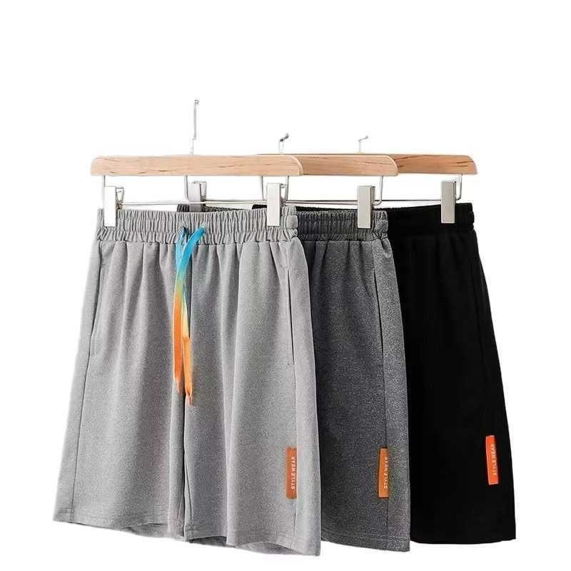 2023 Summer Casual Mens Shorts High Street American Pentagram Stretch Trendy Brand Fashion Pants W250212