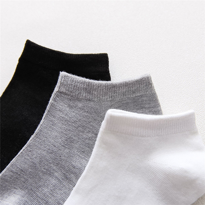 Short socks men's summer pure cotton black invisible boat socks deodorant absorption sweat summer sports white thin ins tide