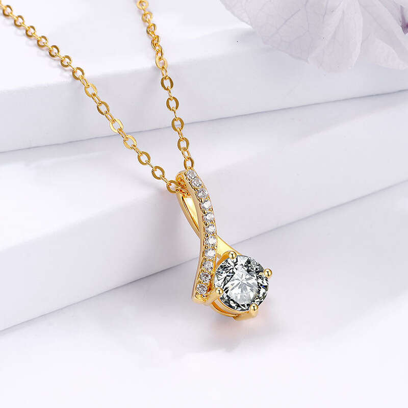 Hot Soulmate Design Touching Figure Pendant Classic Versatile Mother's Day Gift Necklace