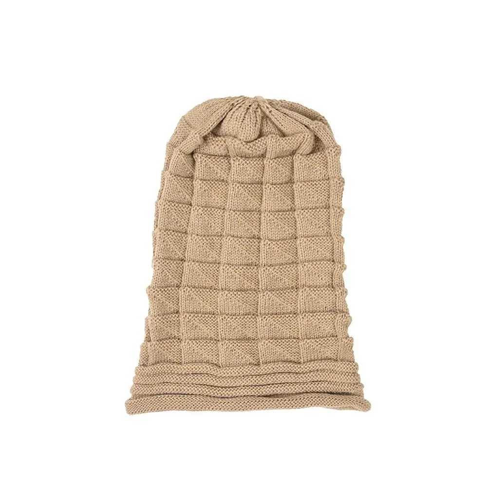 Solid Oversi Winter Baggy Beanies Sklies Ski Slouchy Knitted Hats Caps for Wen Men Unisex Outdoor Hip Hop Wool Warm Hat X250212
