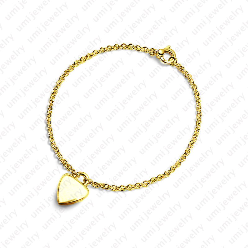 braclet luxury gold jewellery 18K Gold Plated Classic Unisex jewelry heart bangle bracelet gift for women Z260313