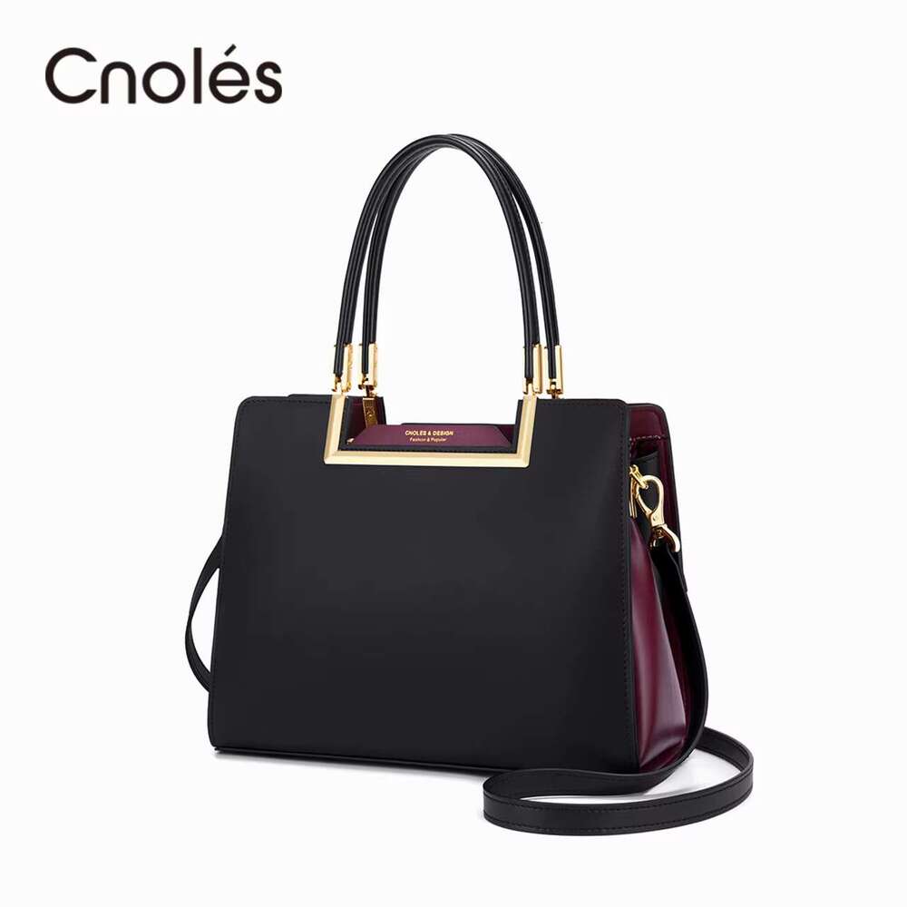 Cnoles Vintage Handbags Designer Large Capacity Tote Bag Famous Brand Leather Shoulder Crossbody Bags Women