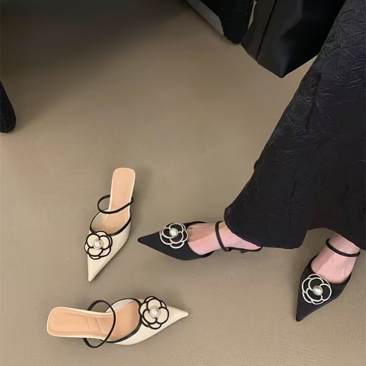 New hot free shipping designer shoes for womens Dress Shoes black beige Summer new pointed thin heel shoes