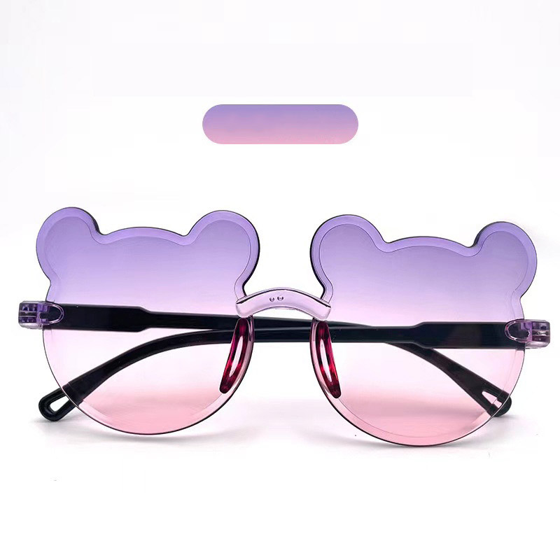 Kids Sunglasses Bear Shaped Cute Sun Children Trendy Cartoon Outdoor Anti-Glare Glasses For Boys Girls Eyewear Z260305