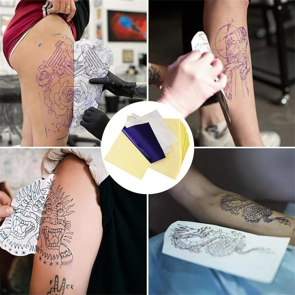 Multiple specifications of double-sided blank fake skin and multiple specifications of tattoo practice tattoo transfer paper 250207