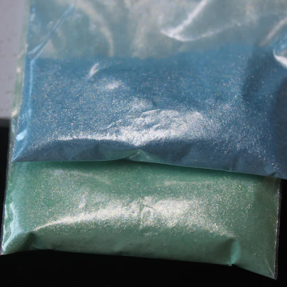 Natural Cosmetic Grade Blue Green Flash Pigment for Soap Dye Lip Gloss Nail Polish Makeup Epoxy Resin Candle Making Bath Bombs 250208