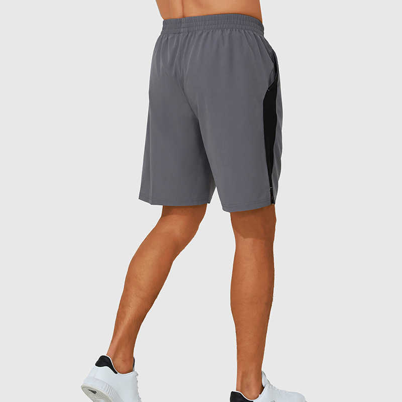 2024 new mens quick drying sports shorts lightweight and breathable summer loose color contrasting drawstring running and fitness shorts W250212