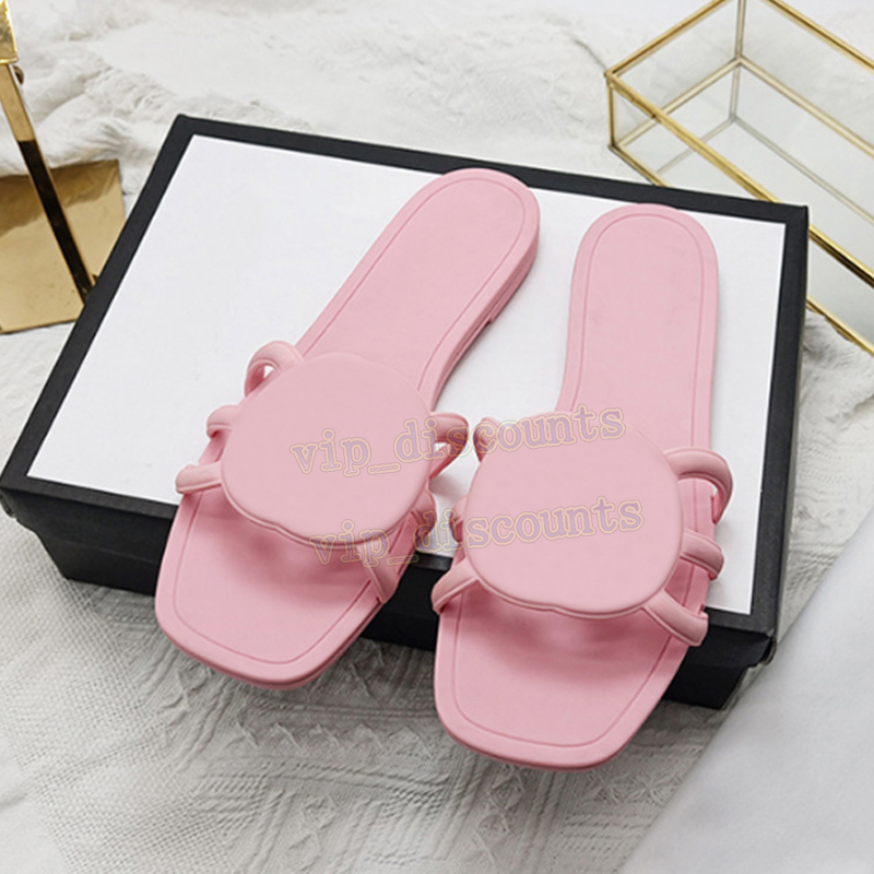 designer women Interlocking sandals summer slides rubber slippers ladies flat room beach orange pink fall mules waterproof luxury loafers free shipping shoes