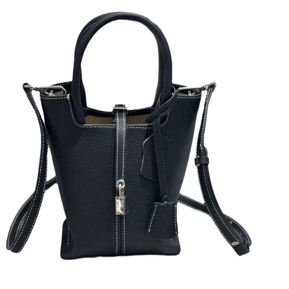 2025 New Women's Bucket Niche High-End Feel Genuine Leather Handbag Crossbody Bag From China Mainland