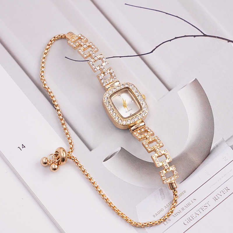 New alloy imitation mechanical watch with more precise needle running time stylish and business oriented dial high-end womens bracelet watch W250212