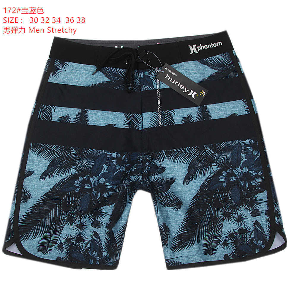 Hot selling stretch quick drying plant pattern surf print beach pants fitness mens feather flower shorts W250212