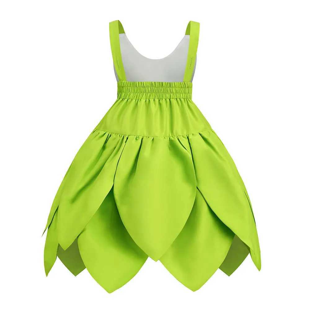 Baby Girl Tinker Bell Green Fairy Dress Kids Kindergarten Stage Performance Outfits Children Luxury Elf Cosplay Costume GiftXJ250117