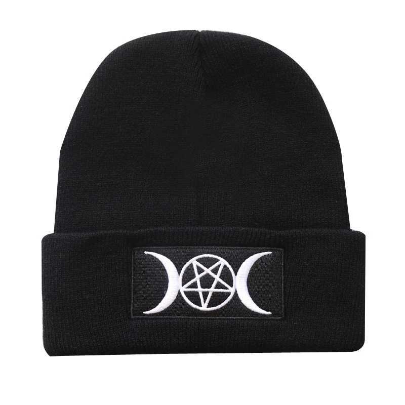 Newest Gothic Beanies 100% Cotton Cartoons Warm Winter ski Warm Knitted Hat Sklies Beanie Unisex fashion outdoor Casual hats X250212