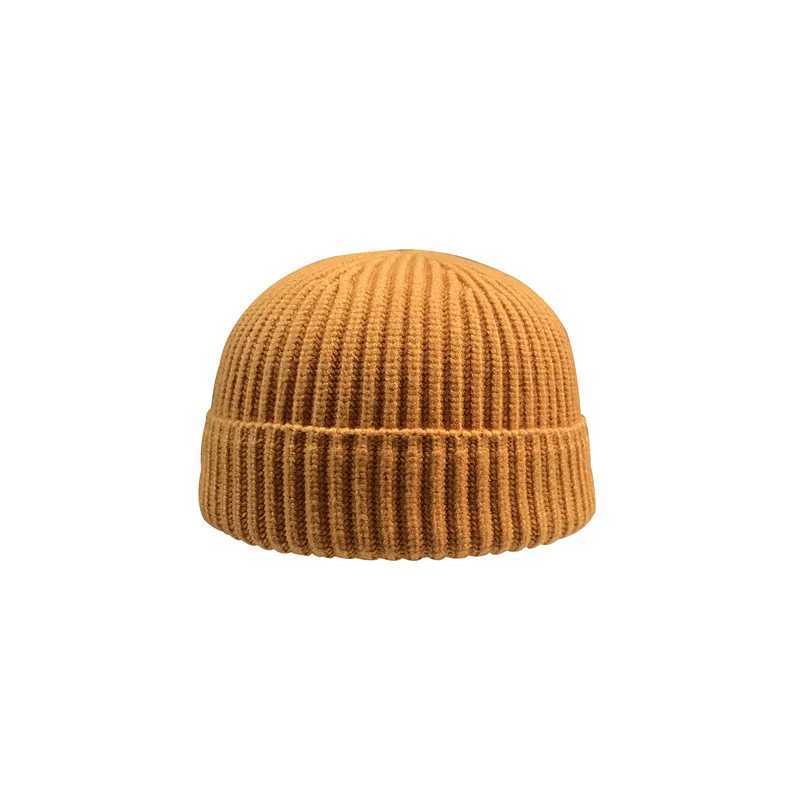 Fashion Hat Autumn Hat Winter Sweet Melon Mens Knitted Round Top Sugar Free Cold Bun Street Hip Hop Wool Beanie Sports Warm X250212