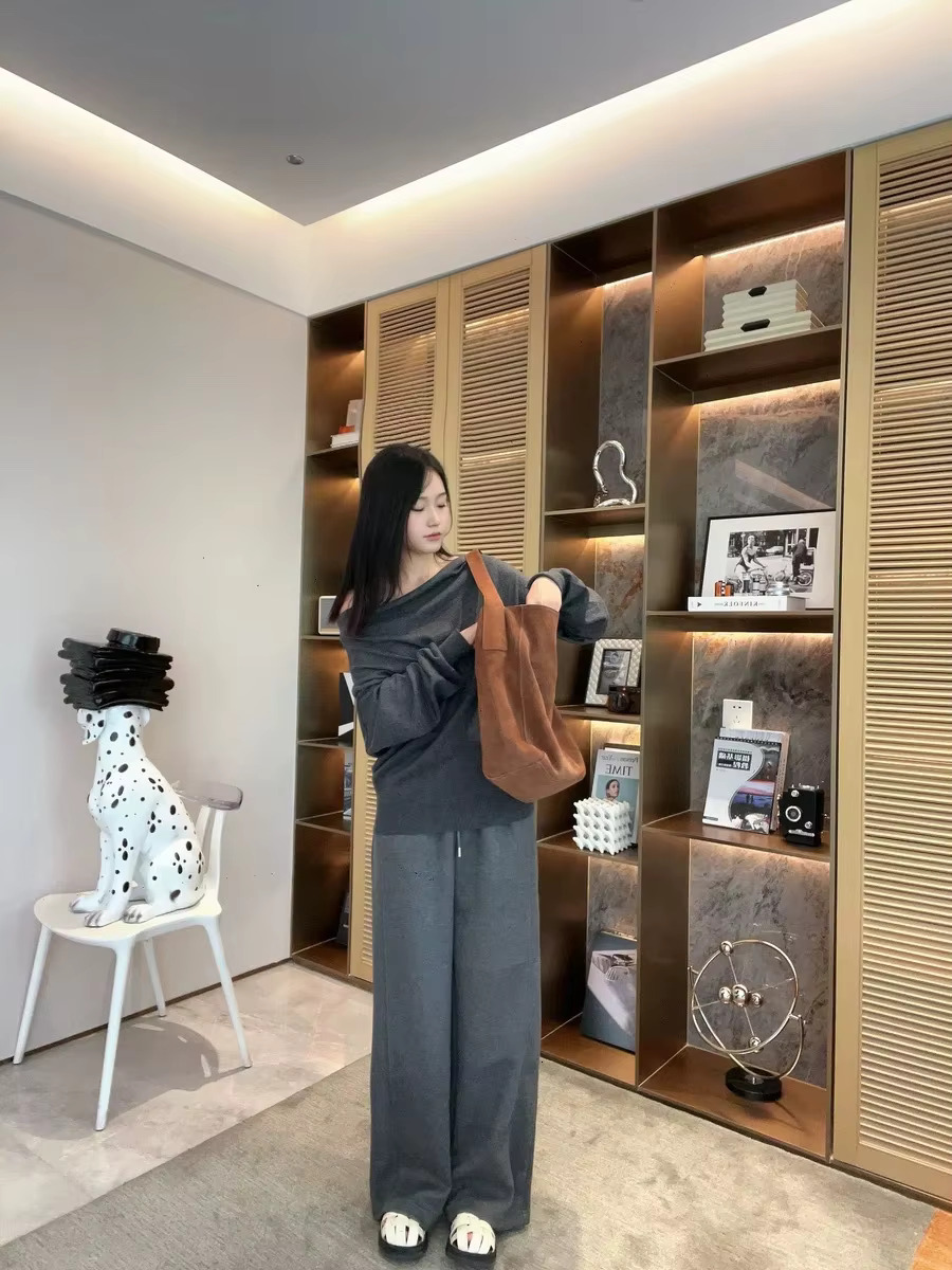 FIRMRANCH Lazy Style Large Capacity Women's Shoulder Underarm Bucket Bag Commuter High Quality Matte Leather Tote Fashion Pouch