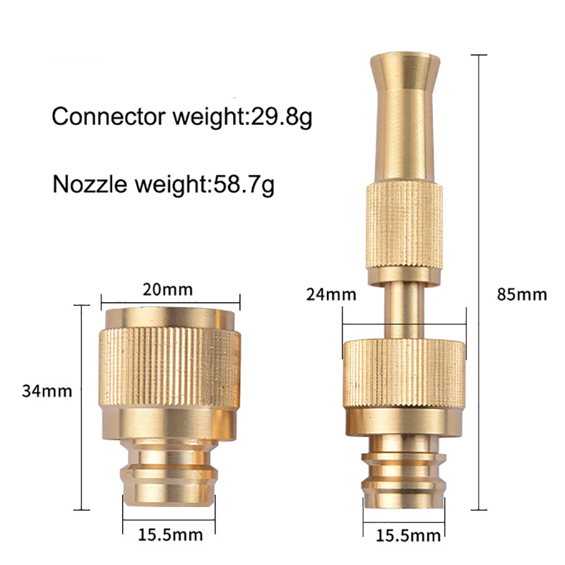 All-Brass Multipurpose High-Pressure Water Blaster for Gardening and Plumbing Maintenance User Friendly Design