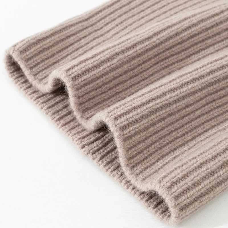 Knitted pure wool bean winter warm unisex hat fashionable unisex X250212