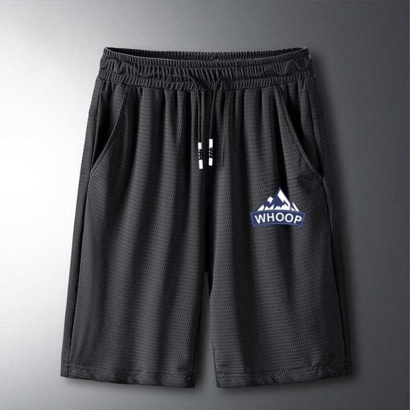 Summer cropped pants air-conditioned ice silk pants mens sports shorts mens loose thin casual fattening Plus Size Medium shorts W250212