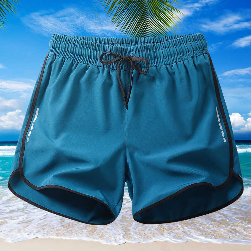 Summer beach pants loose casual breathable quick drying pants running pants fitness three quarter pants mens sports shorts men W250212
