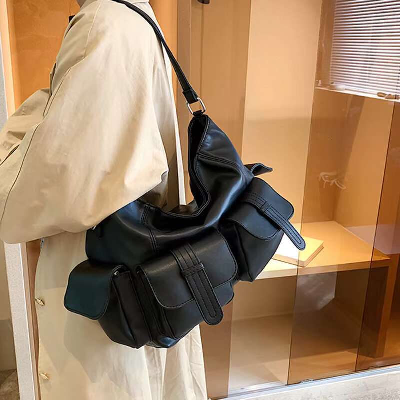 Women's Bags Women's shoulder bag new PU texture large capacity crossbody bag trendy niche design armpit bag