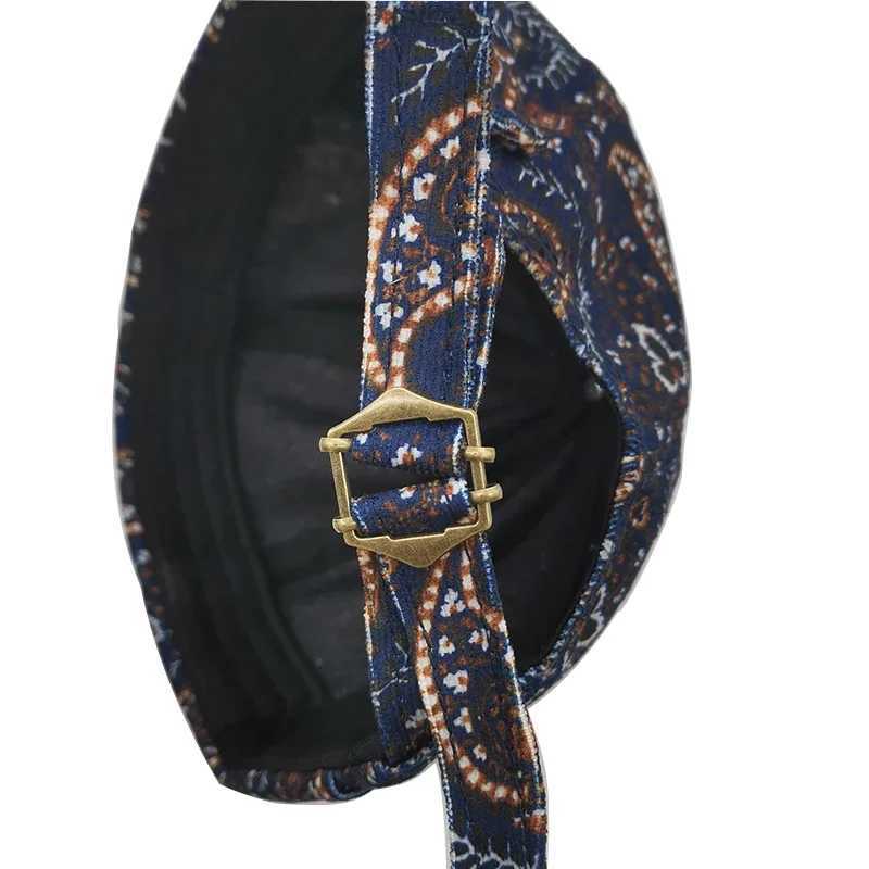 Mens Wens Beanies Melon Caps Streetwear Print Paisley Hip Hop Brimless Beanie Cap Sklies Bonnets Hat For M Fem X250212