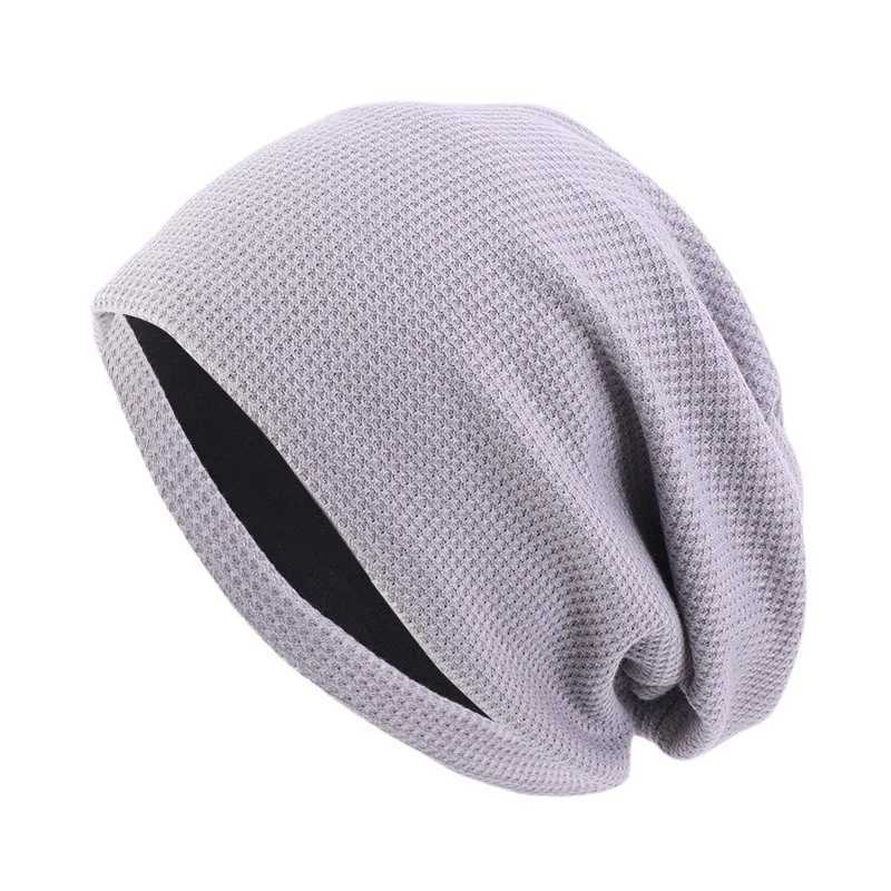 Double Fabric Cotton waffle pattern Autumn Early Winter Sklies Beanies X250212