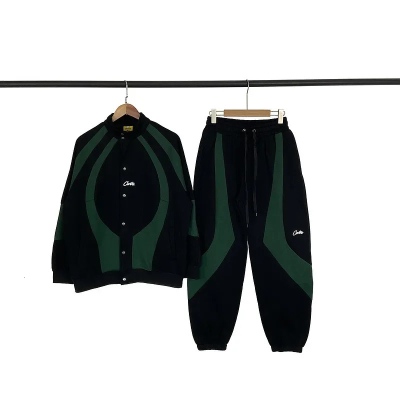 Men Sets Loose Soprt Style Outfits Casual Tracksuit Patchwork Simple TwoPiece Suits Hansome Elegant Fashion 2PCS 250109