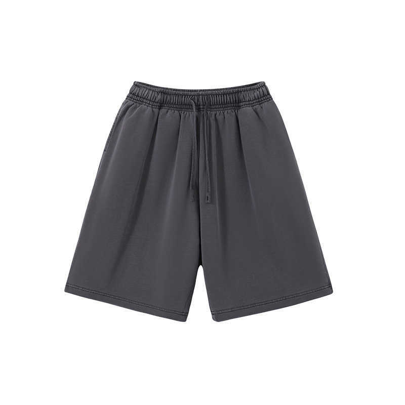 2025 Summer Washed Outdated Whitening Loose Trendy Brand Seven Cent Cotton Mens Sports and Leisure Shorts W250212