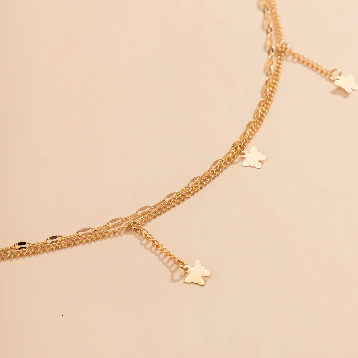 designer Minimalist women's versatile casual decoration butterfly waist tassel fashion body chain