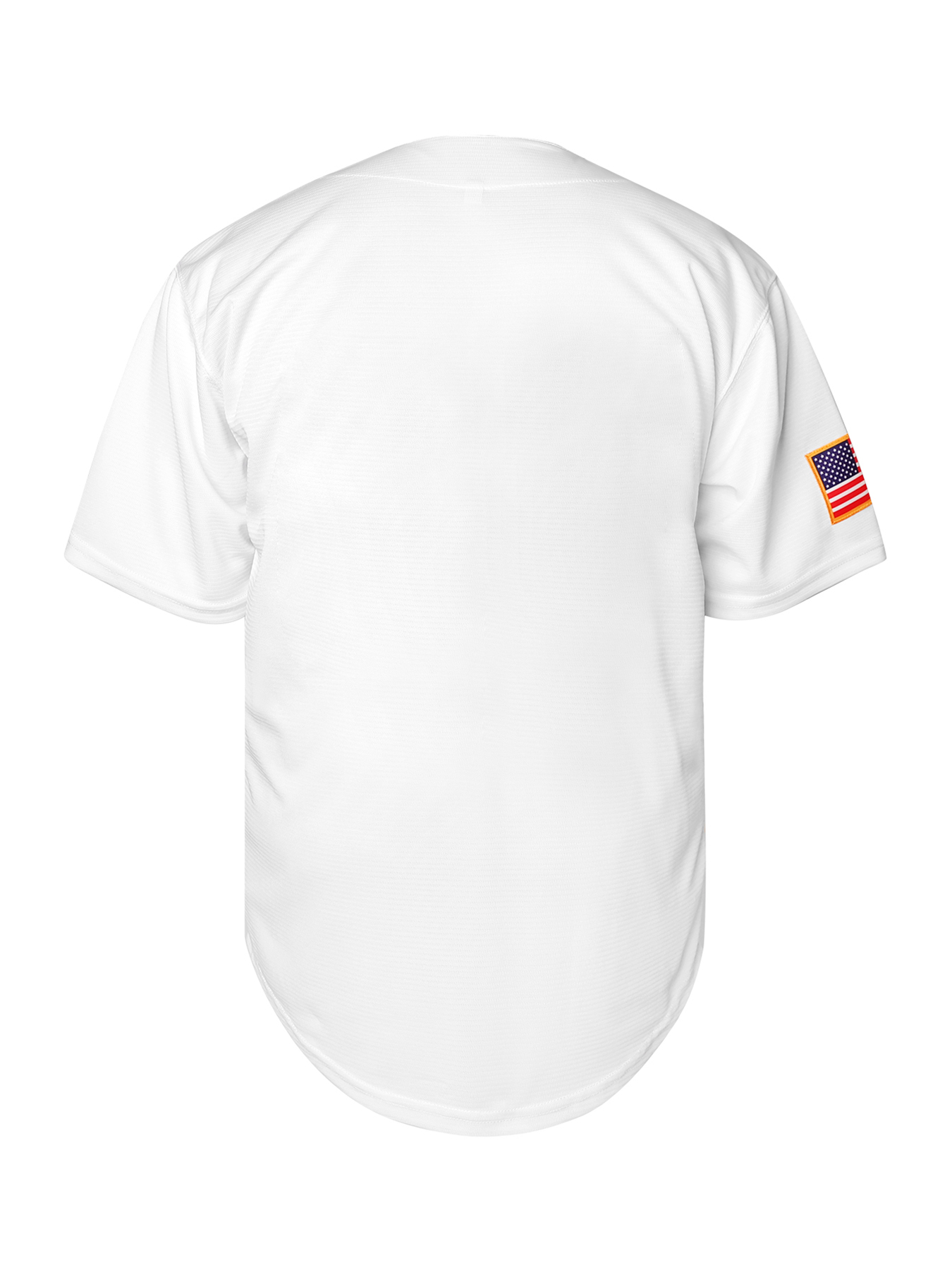 Custom White USA Baseball Jersey Breathable Striped Short Sleeve Shirt with Letter Embroidered Design for Training and Competition Blank No Name Men W