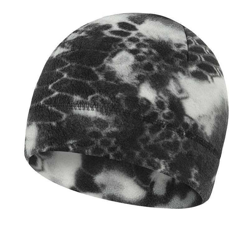 Camouflage Beanie Hat Soft Polar Fleece Caps for Autumn Winter Men Outdoor Keep Warm Ear Protected Melon Street Cap Wen Hats X250212