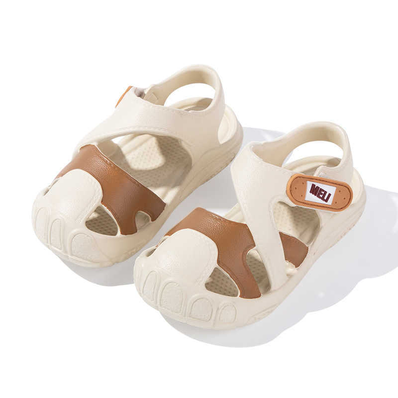 Sandals Childrens Sandals - Solid Color Beach Shoes for Boys and Girls - Breathable and Durable Outdoor Hole Shoes - New Summer Edition H250212