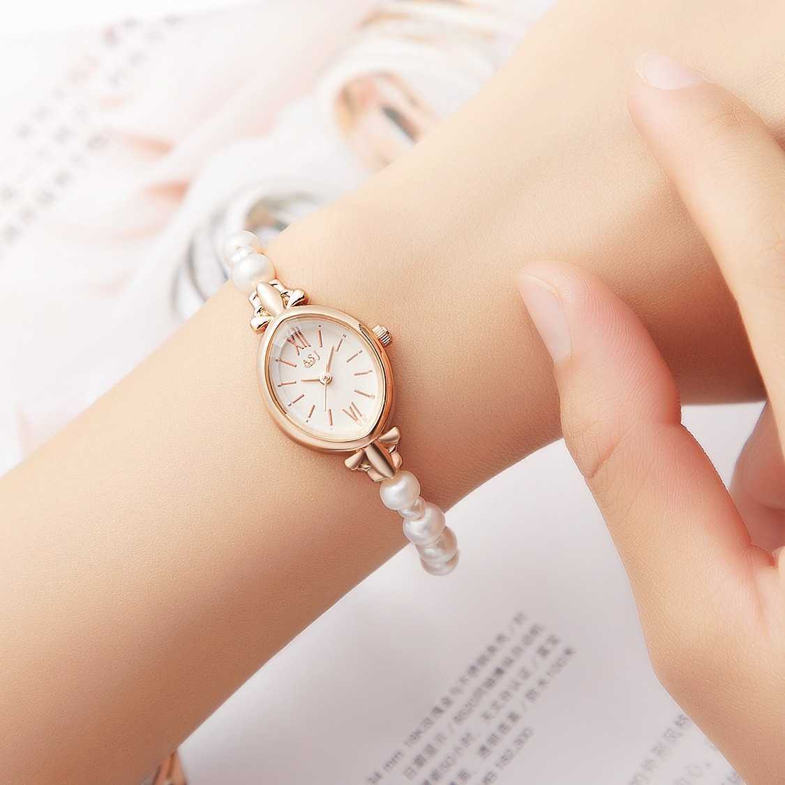 Shell Pearl Watch Waterproof Creative Quartz Watch European CE Korean and Japanese New Fashion Womens Watch W250212