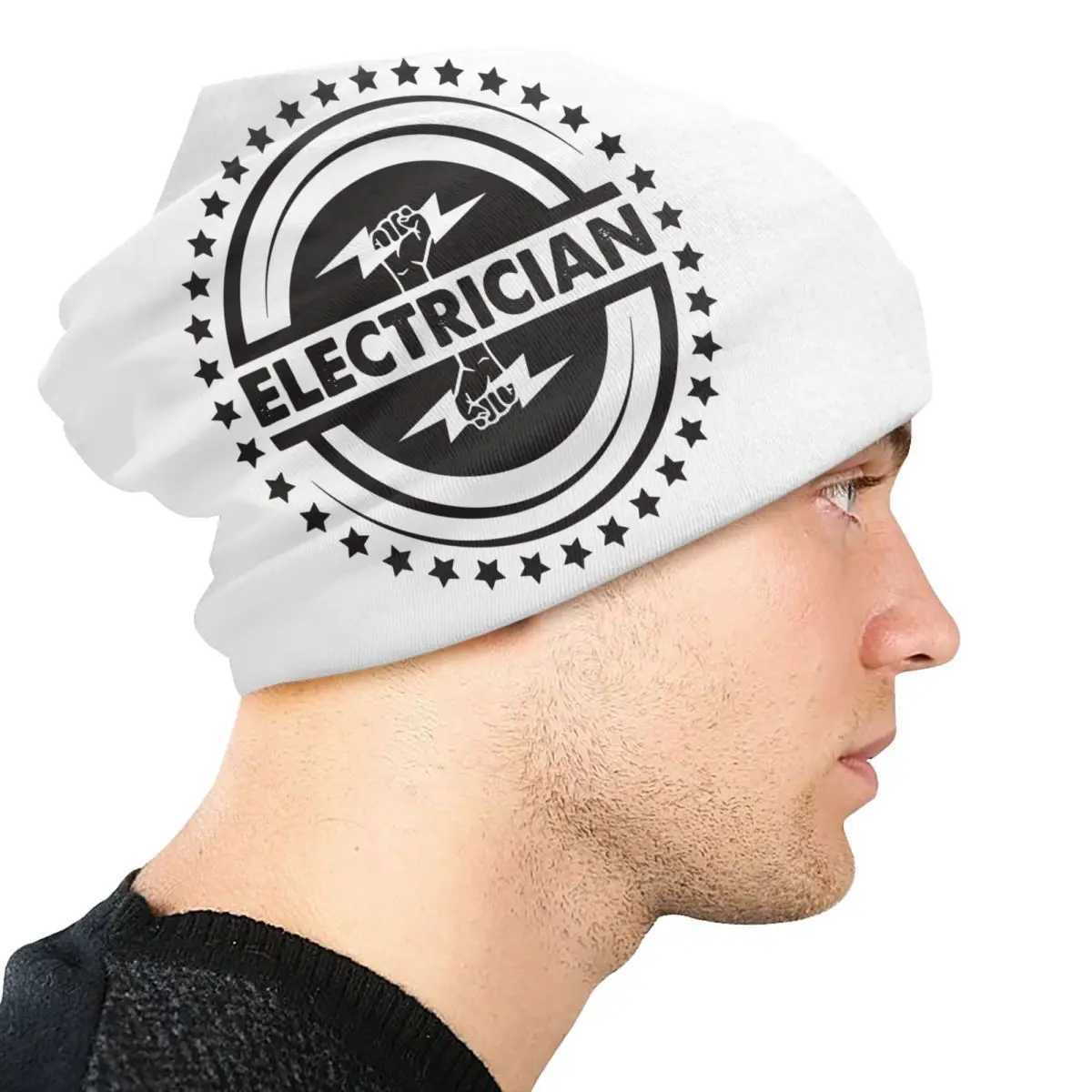 Cust Electrician Sklies Beanies Caps Fashion Winter Warm Knitted Hats Unisex Adt Electrical Engineering Power Bonnet Hats X250212