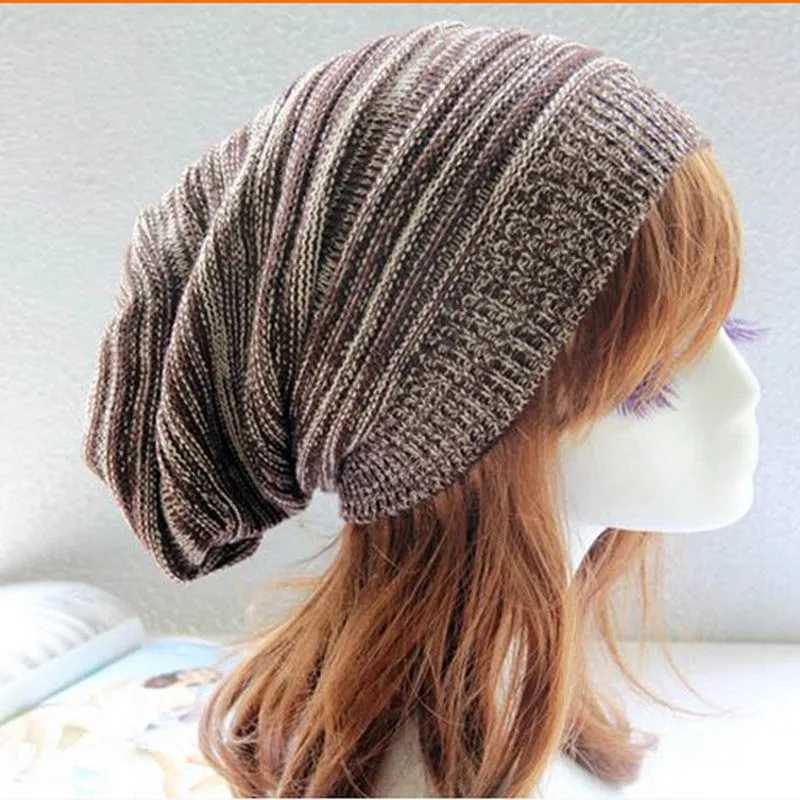 Mens Caps Rasta Wen Winter Hat Hit Color Knitted Beanies for Ladies New Fashion Hip Hop Cap Polter Fabric Bonnet Hme Winter X250212