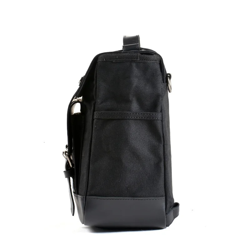 Motorcycle side bag universal waterproof wax canvas locomotive bag travel camel bag 250207