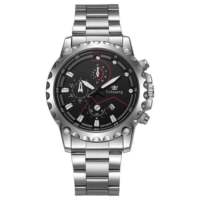 Eolzzang2023 new mens student black internet celebrity waterproof sports fashion trend stainless steel watch W250212