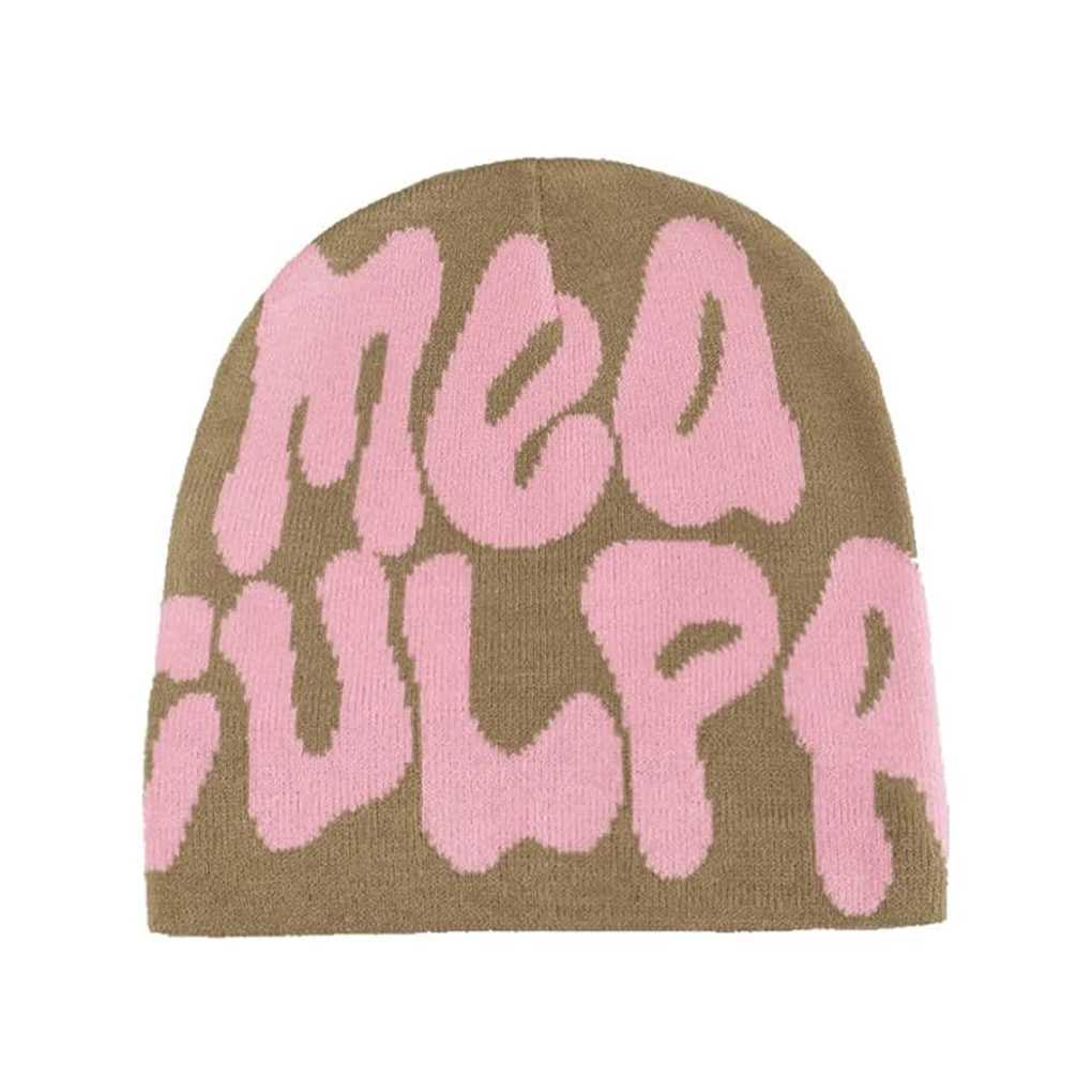 Unisex Y2k Beanie Hat MEA Graphic Winter Hat Warm Knitted CapHip Hop Caps for Men Cute Hat Y2k Man Cap X250212