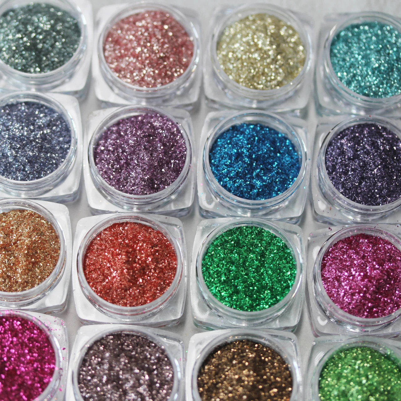 0.5*0.5mm Solvent Resistant Metallic Color Flakes Glitter Dust for Nail Polish Shiny Sticker Face Body Resin Diy Crafts Cosmetic 250208