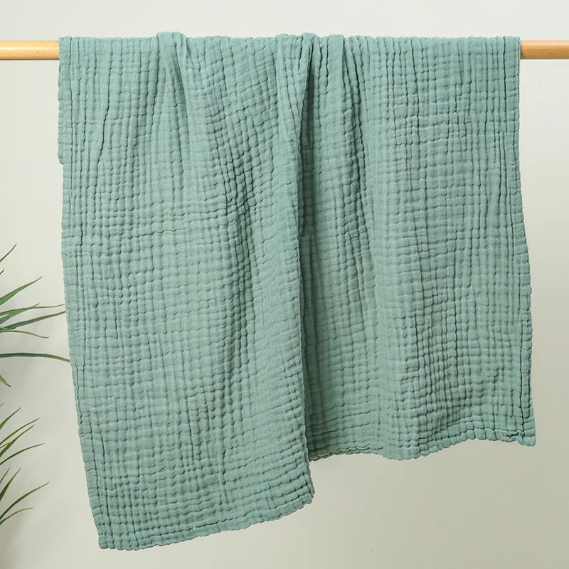 6 Layer Cotton Gauze born Muslin Baby Bath Towel Soft Swaddle Wrap Stroller Blanket Lange Bedding Items 250208