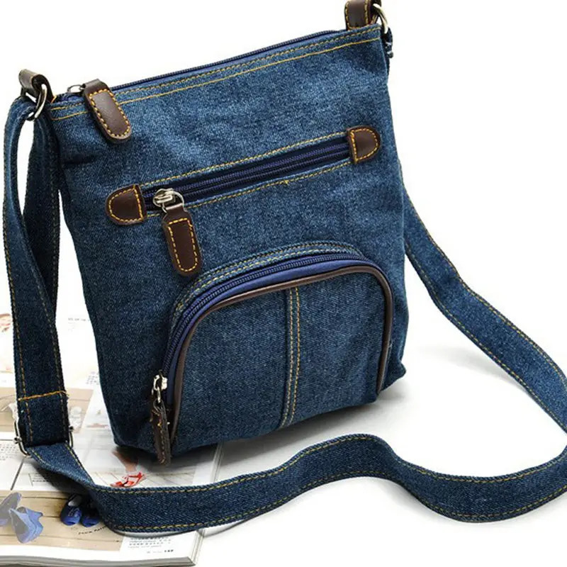 Fashion Small Denim Handbag Women Bag Ladies Handbags Big Purses Jean Denim Tote Shoulder Crossbody Women Messenger Bag 250207