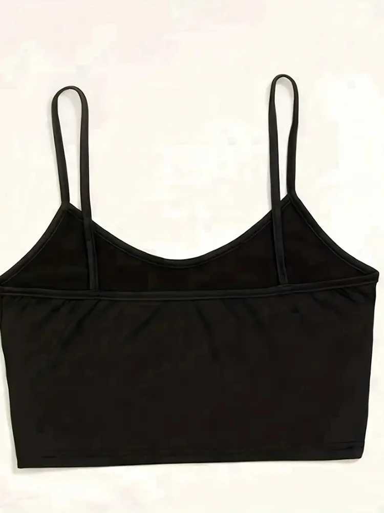 Gothic Skeleton Print Crop Top Summer Womens Sexy Elastic Camis Fe Strap Top Backless Vest Halloween Black TopXJ250212