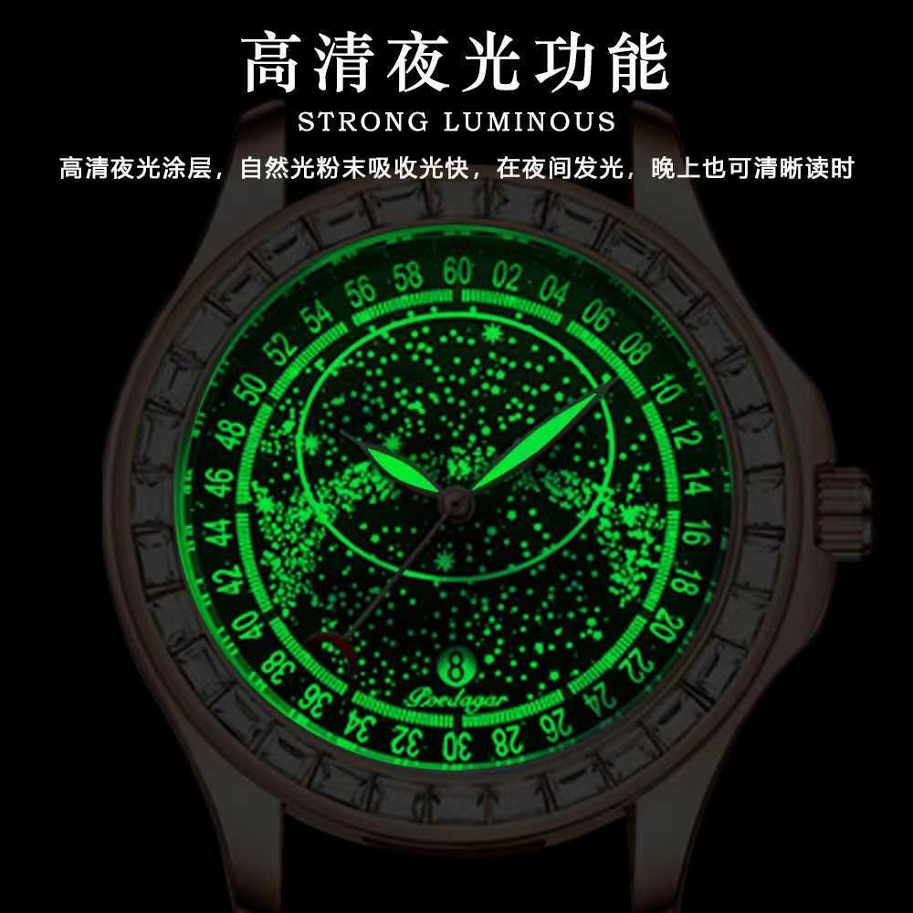 Swiss brand new mens watch waterproof luminous belt quartz watch live broadcast W250212